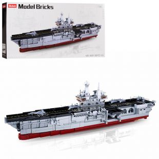 Конструктор SLUBAN Model Bricks: Військовий корабель (крейсер), 1:450, 1088 деталей M38-B0699