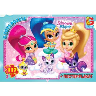Пазл G-Toys Шиммер и Шайн 117 элементов OS613