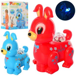 Музична іграшка кролик 2 кольори NR617-51