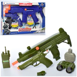 Набір зі зброєю дитячий Police Force автомат, пістолет, трещітка, 2 види CH930B-5-A-7
