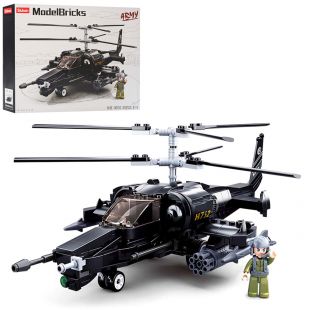 Конструктор SLUBAN Model Bricks: Військовий гелікоптер, 330 деталей M38-B0752
