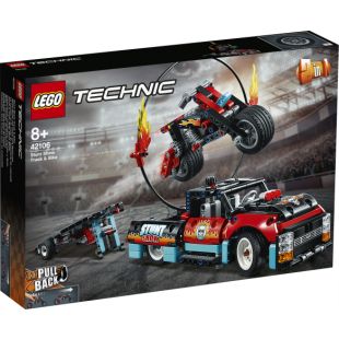 Конструктор LEGO Technic Шоу трюків на вантажівках і мотоциклах 2в1 42106