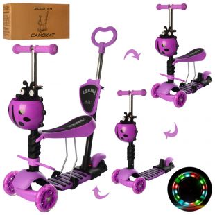 Самокат-беговел iTrike MAXI 5в1 фиолетовый JR3026V