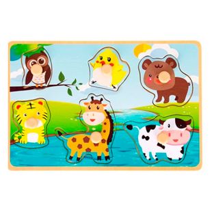 Дерев'яні пазли Tree Toys Тварини MD 2394