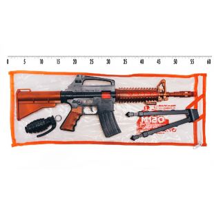 Дитячий іграшковий автомат Джей Golden Gun з ніжками і гранатою 805