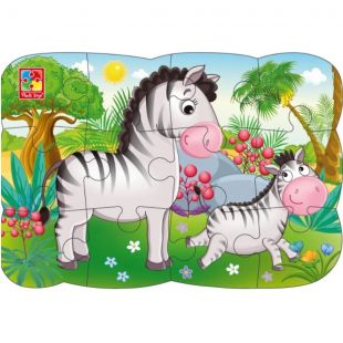 Магнитные пазлы Vladi toys Зебрики VT3205-75