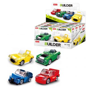 Конструктор SLUBAN Builderмашина, 4 види, від 44 деталей M38-B0885