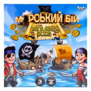 Настольная развлекательная игра Danko Toys Морской бой. Pirates Gold G-MB-03U