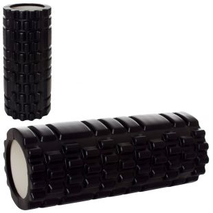 Массажер рулон для йоги, ЭVA, черный. MS 0857-B