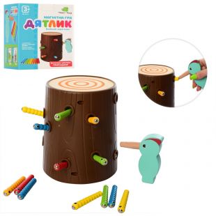 Игра магнитная Tree Toys пенек, птичка, гусеница MD 2751
