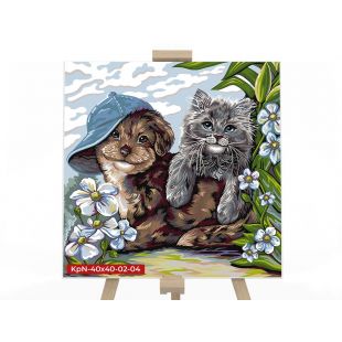 Картина по номерам Danko Toys Животные KpN-40х40-02-04