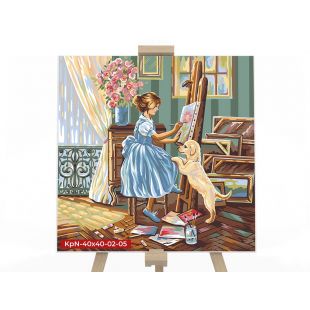 Картина по номерам Danko Toys Художница KpN-40х40-02-05