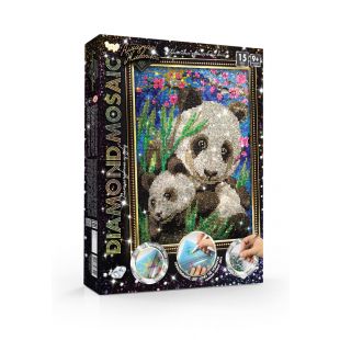 Набор креативного творчества Алмазная живопись DIAMOND MOSAIC Панда DM-02-10