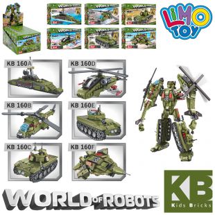 Конструктор Limo Toy военный транспорт, 6 видов KB 160