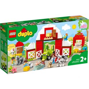 Конструктор LEGO Duplo Фермерський трактор, будиночок і тварини 10952