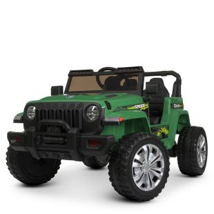 Електромобіль дитячий Bambi Racer джип на радіокеруванні темно-зелений M 4557EBLR-10