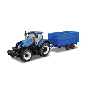Коллекционная автомодель Bburago Farm Трактор New Holland 18-44067