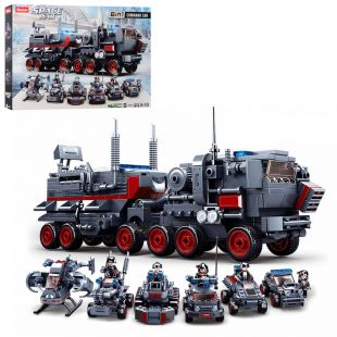 Конструктор SLUBAN Space War Командна машина 6в1 M38-B0927
