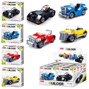 Конструктор SLUBAN Builderмашинки, 4 види, від 41 деталі M38-B0920