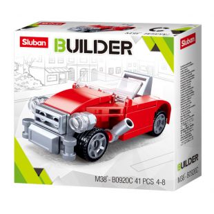 Конструктор SLUBAN Builder Ретро автомобіль червоний M38-B0920C