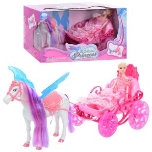 Игровой набор Yelufa с куклой в карете 907A
