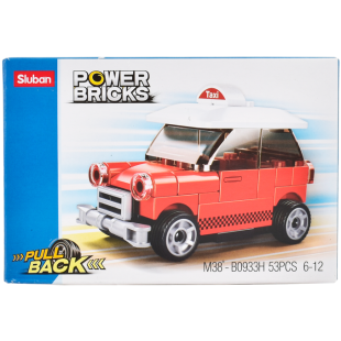 Конструктор SLUBAN Power Bricks Машина, таксі M38-B0933H