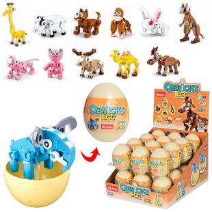 Конструктор SLUBAN Qbricks Egg Тварина в яйце в асортименті M38-B0968