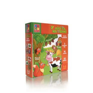 Міні-розвивашка ассоціації Vladi Toys У лісі та на фермі VT1804-46