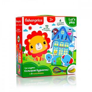 Гра-шнурівка Fisher-Price Кольорові будиночки VT5303-26