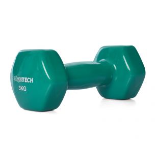 Гантель с виниловым покрытием, 3кг, зеленый M 0291-GR