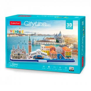 Трехмерный пазл CubicFun City Line Venice MC269h