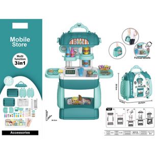 Магазин Bowa касса, продукты, 35 деталей 8782P