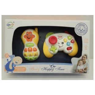 Набір ігровий CHIMSTAR телефон, пульт-брязкальце, музика, світло, батарейка QF366-057