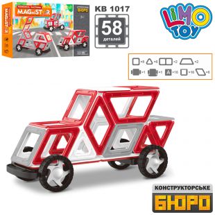 Конструктор магнитный Limo Toy Транспорт KB 1017