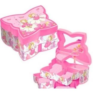 Шкатулка Jewelry Box заводная, зеркало под крышкой BF-512-D12