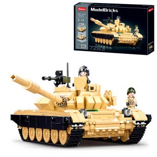 Конструктор SLUBAN Model Bricks Бойовий танк 2в1 M38-B1011