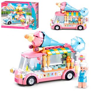 Конструктор SLUBAN Girls Dream: Трек з морозивом M38-B0993A