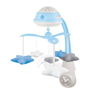 Карусель музична Canpol babies електрична з проектором блакитна 75/100_blu