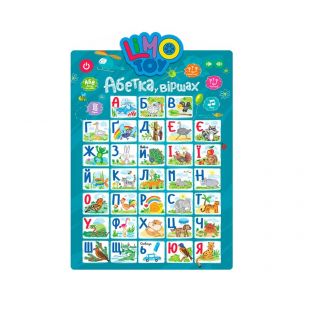 Плакат Limo Toy навчальний інтерактивний, 2 кольори SK 0021 AB