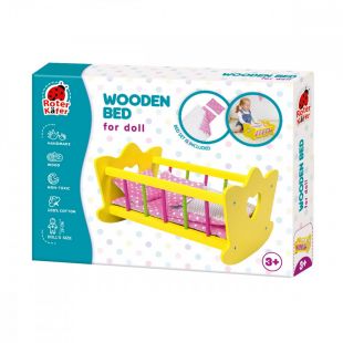Лялькове дерев'яне ліжечко Vladi Toys маленьке RW1205
