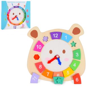 Деревянная игрушка Часы MD 1824