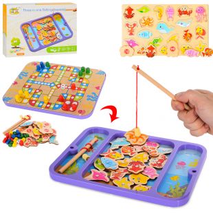 Деревянная игрушка 2в1 Рыбалка MD 1784