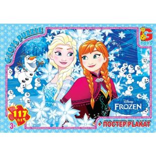 Пазл G-Toys Frouzen Холодное Сердце 117 элементов FR043