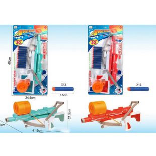 Арбалет дитячий з м'якими кулями 10 шт., 2 кольори JRD967-43