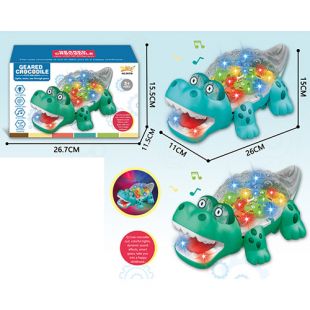 Музична іграшка крокодил, 2 кольори 5937B