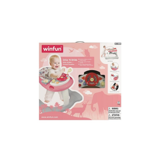 Ходунки WinFun с игровой панелью розово-серые 805304-NL