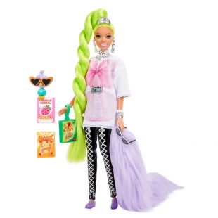 Лялька Barbie Екстра з неоново-зеленим волоссям HDJ44