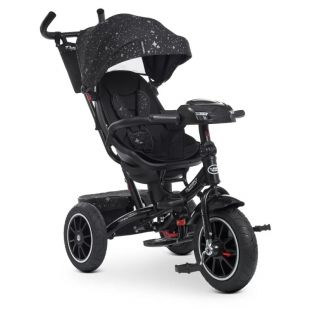 Велосипед трехколесный Turbotrike с ручкой, черный М 5448HANS-20SP