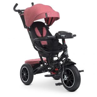 Велосипед трехколесный Turbotrike с ручкой, розовый М 5448HANS-6ST