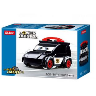 Конструктор SLUBAN Power Bricks Поліцейська машинка M38-B1071D